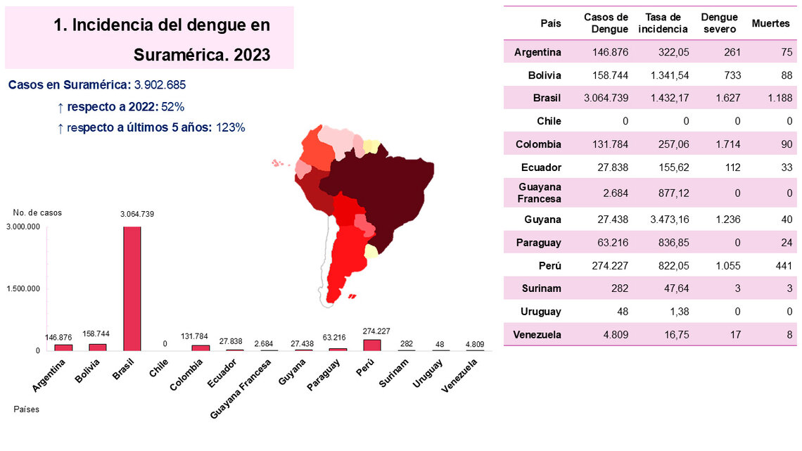 Investigación revela tendencias de epidemias de dengue en América Latina