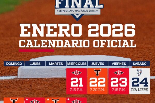 La final de la LIDOM 2025-2026 inicia en la casa de los Leones del Escogido