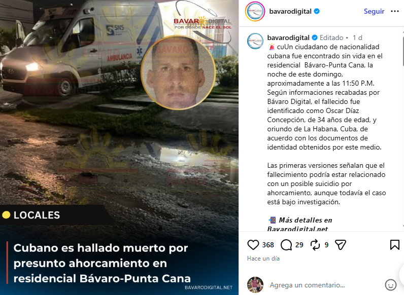 Apareció sin vida en Punta Cana: las preguntas que rodean la muerte de un cubano de 34 años