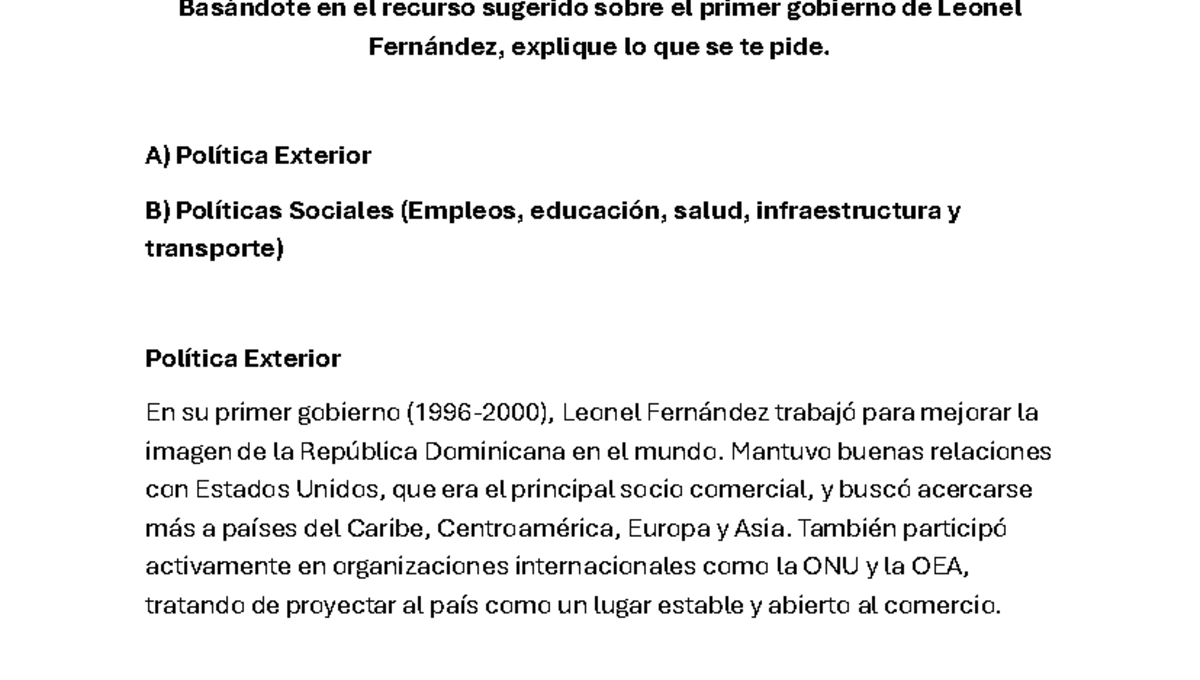 ¿Cómo sería la política comercial en un nuevo gobierno de Leonel hacia Centroamérica?