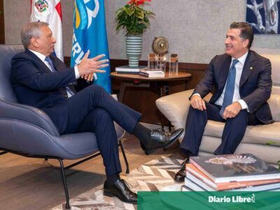 Presidente del Banreservas y del Banco Popular analizan perspectivas del sistema financiero local
