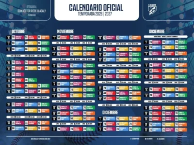 Lidom revela su calendario para la temporada 2026-27