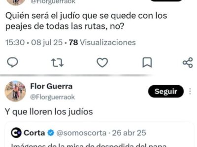 Controversia por Mensajes Antisemitas de Jugadora Cordobesa