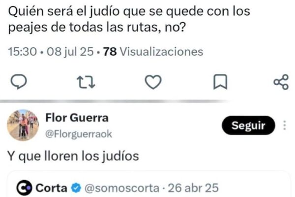 Controversia por Mensajes Antisemitas de Jugadora Cordobesa