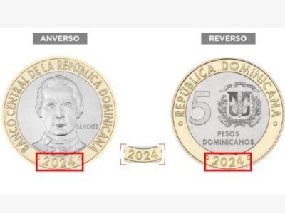 República Dominicana presenta nueva moneda de RD$5.00 en 2026