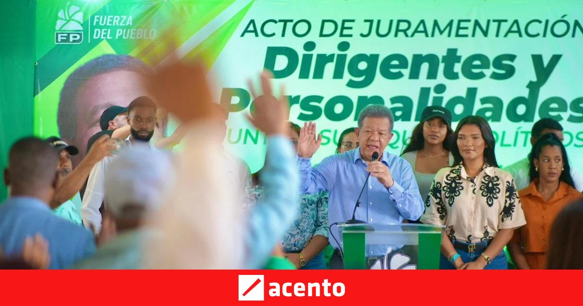 Leonel Fernández Reanuda Actividades Políticas con Juramentación en San Cristóbal