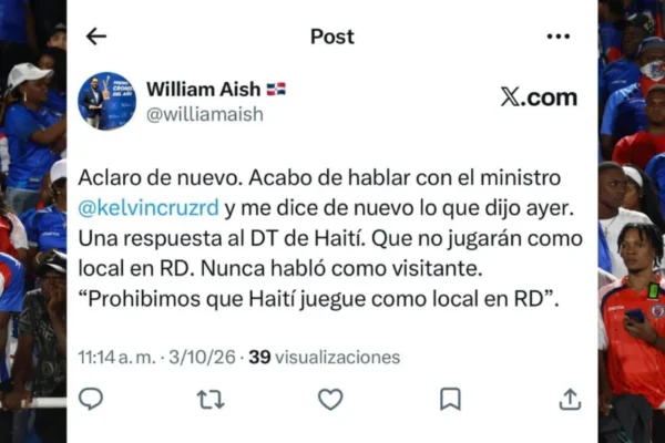 El Ministro de Deportes Aclara que Haití Solo Podrá Jugar como Visitante en República Dominicana