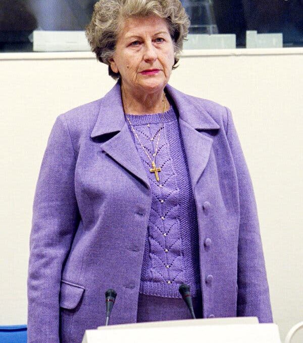 Fallece Biljana Plavsic, Exlíder Política Serbio-Bosnia