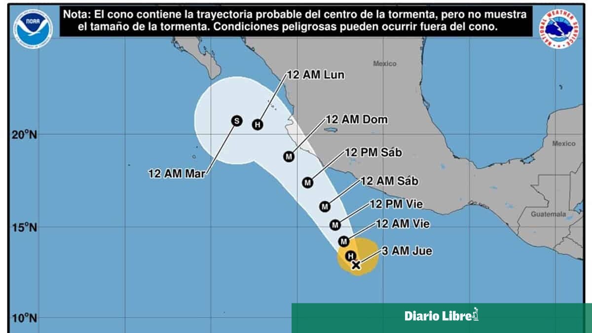 El huracán Trudy alcanza la categoría 1 en el Pacífico y se aproxima a México