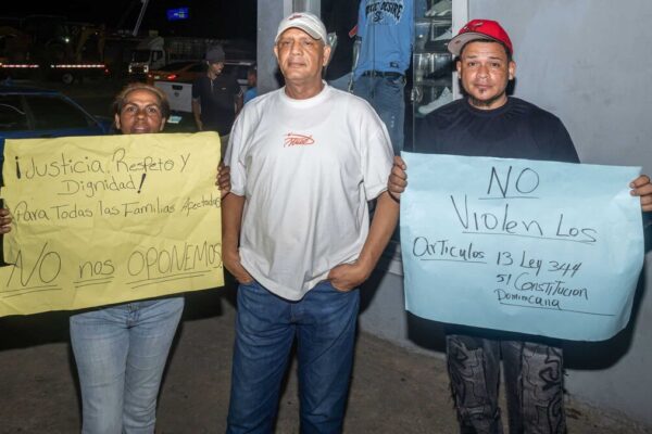 Protestas en Pedro Brand por Desalojos en la Autopista Duarte