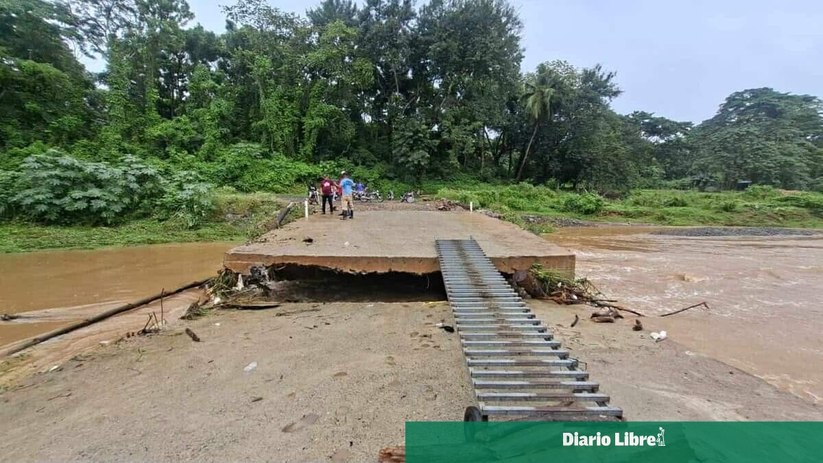 FP exige reparación urgente del puente colapsado en Monte Plata debido a lluvias